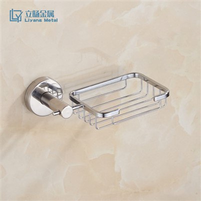 Nerūdijančio plieno muilo laikiklis, montuojamas ant sienos